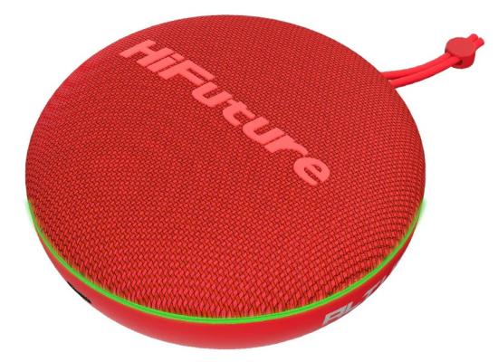 HiFuture Altus Bluetooth 5.3 Speaker with APTX waterproof, up to 8-Hours Battery Life, True Wireless Stereo (TWS) mode, 8.0, IPX5 - Red